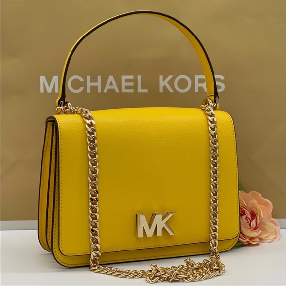 Michael Kors Handbags - MICHAEL KORS MOTT LARGE CHAIN SHOULDER CROSSBODY